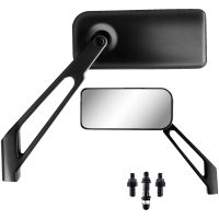 MIRROR PU RECT LOPRO BLK