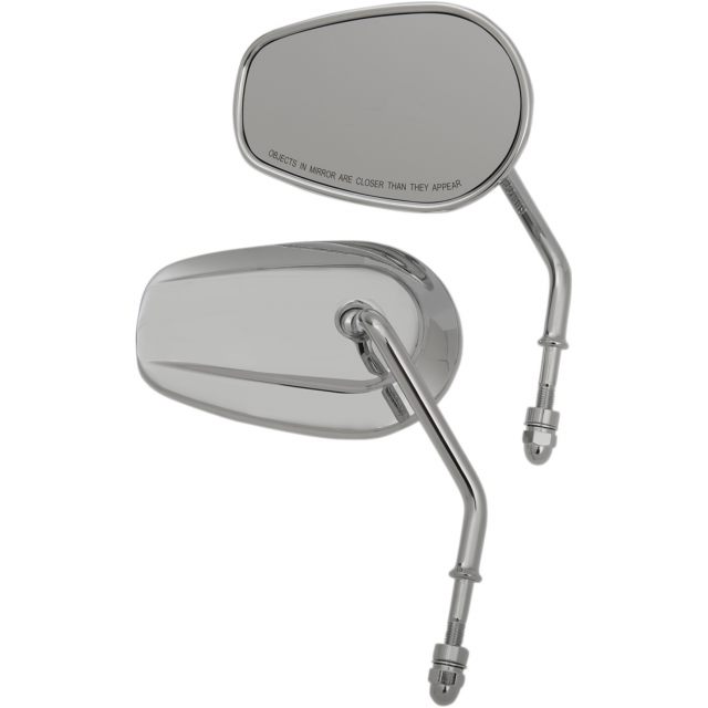 Backspegel Oem-style Teardrop Svart Aluminium DRAG SPECIALTIES