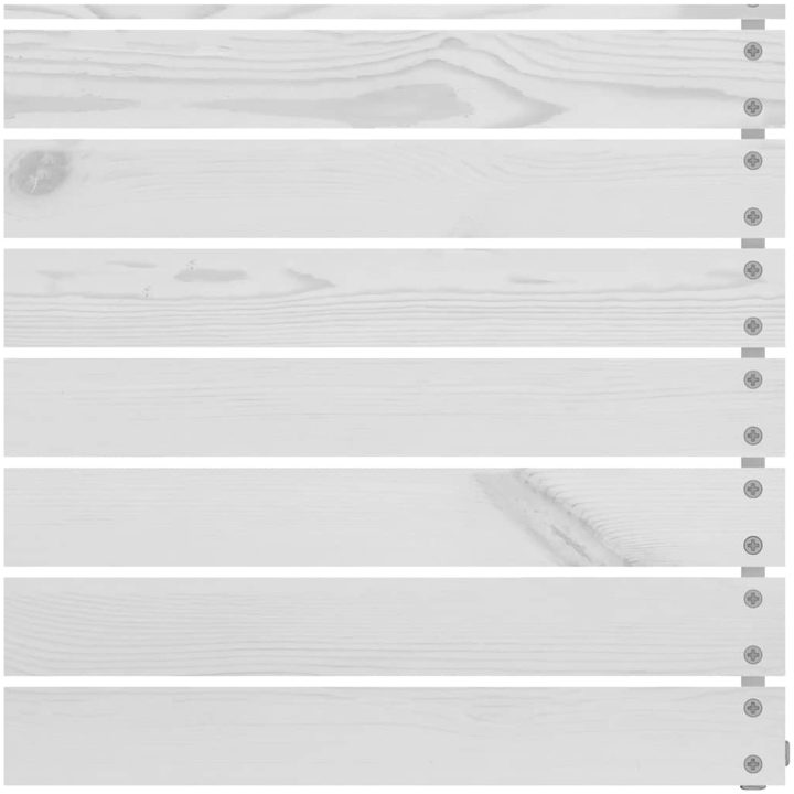 Mittensektion till pallsoffa 2 st vit massiv furu vidaXL – bild 5