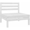 Mittensektion till pallsoffa 4 st vit massiv furu vidaXL – miniatyr 2