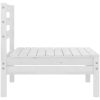 Mittensektion till pallsoffa 4 st vit massiv furu vidaXL – miniatyr 4