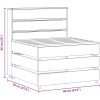 Mittensektion till pallsoffa grå tryckimpregnerad furu vidaXL – miniatyr 7