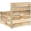 Mittensektion till pallsoffa impregnerad furu vidaXL – miniatyr 4