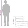 Mittensektion till pallsoffa impregnerad furu vidaXL – miniatyr 8