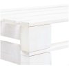 Mittensektion till pallsoffa vit impregnerad furu vidaXL – miniatyr 3