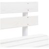 Mittensektion till pallsoffa vit impregnerad furu vidaXL – miniatyr 4