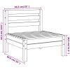 Mittensektion till trädgårdssoffa 3 st massiv furu vidaXL – miniatyr 6