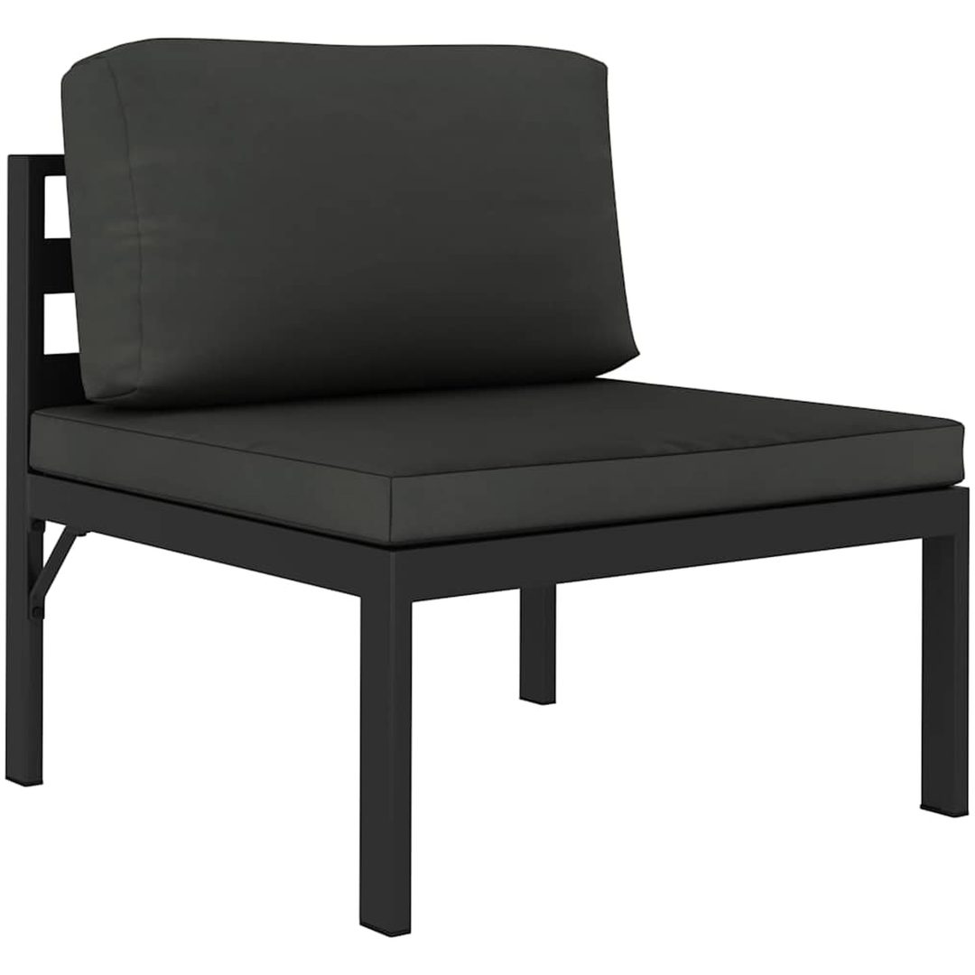 Mittensits till modulsoffa med dynor aluminium antracit vidaXL – bild 2