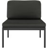 Mittensits till modulsoffa med dynor aluminium antracit vidaXL – miniatyr 3