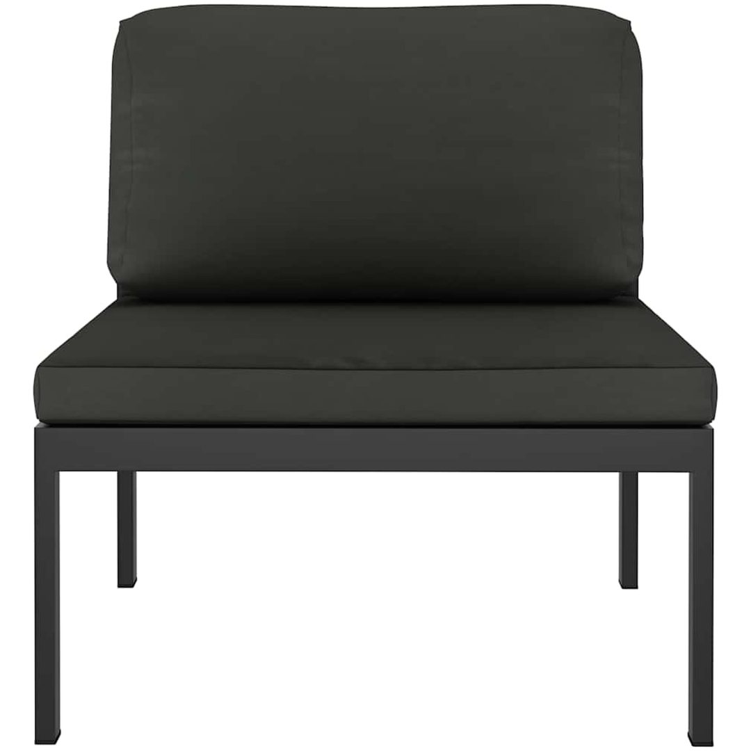 Mittensits till modulsoffa med dynor aluminium antracit vidaXL – bild 3