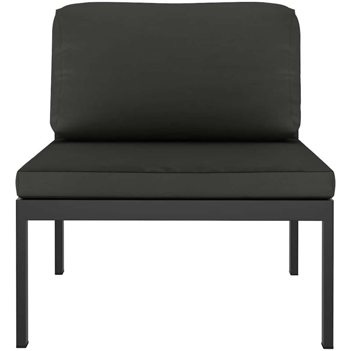 Mittensits till modulsoffa med dynor aluminium antracit vidaXL – bild 3