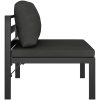 Mittensits till modulsoffa med dynor aluminium antracit vidaXL – miniatyr 4