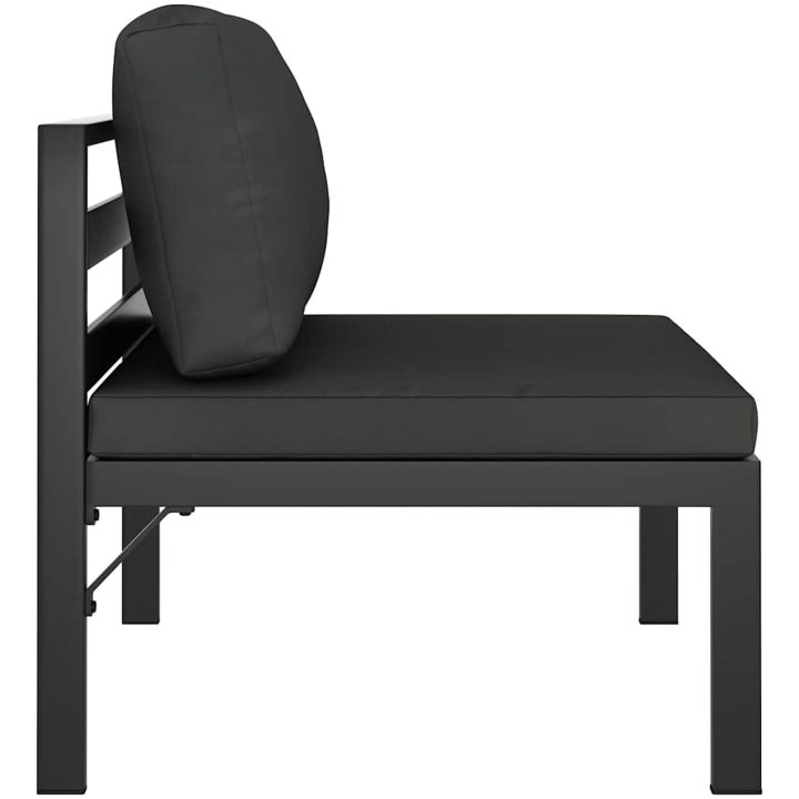 Mittensits till modulsoffa med dynor aluminium antracit vidaXL – bild 4