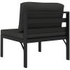Mittensits till modulsoffa med dynor aluminium antracit vidaXL – miniatyr 5