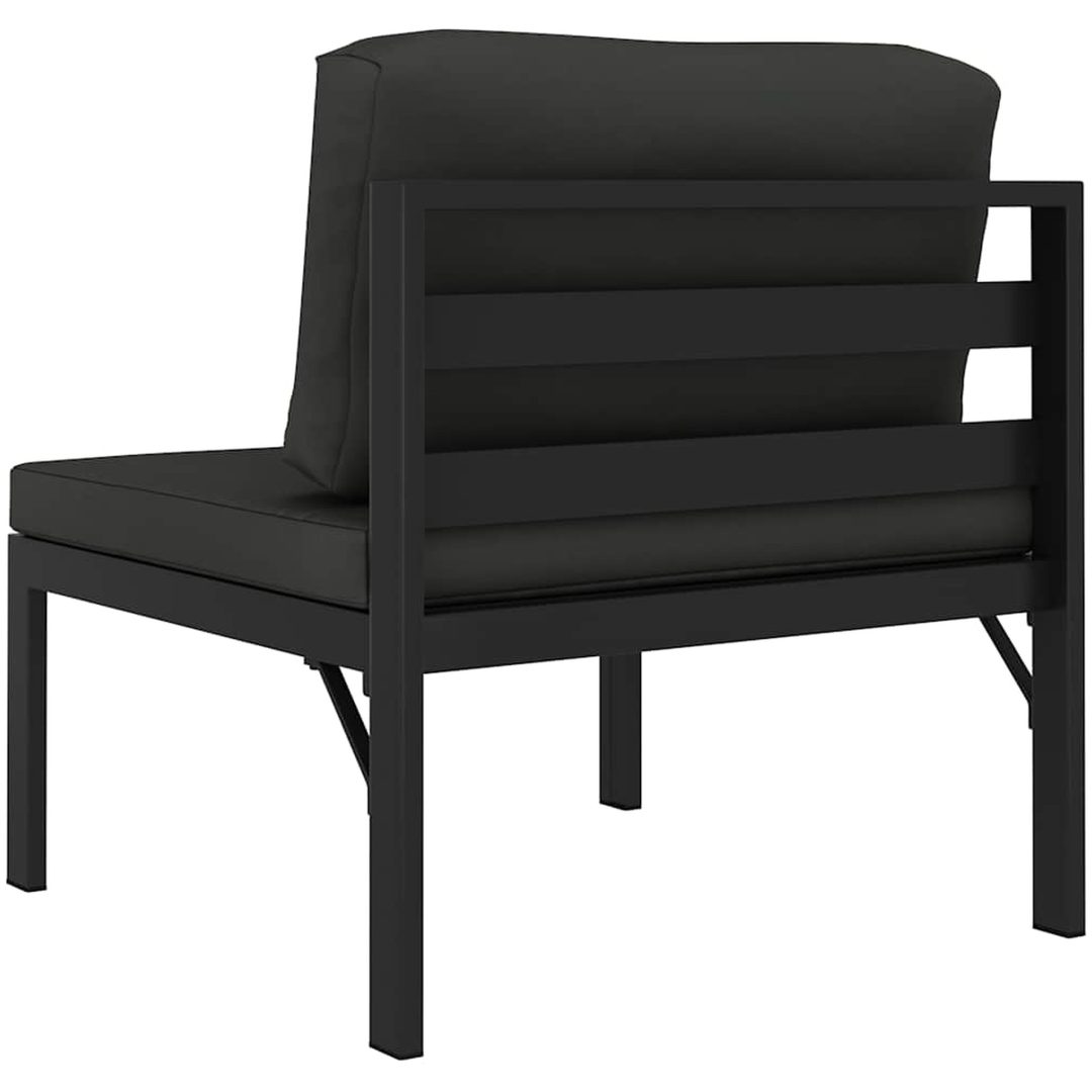 Mittensits till modulsoffa med dynor aluminium antracit vidaXL – bild 5
