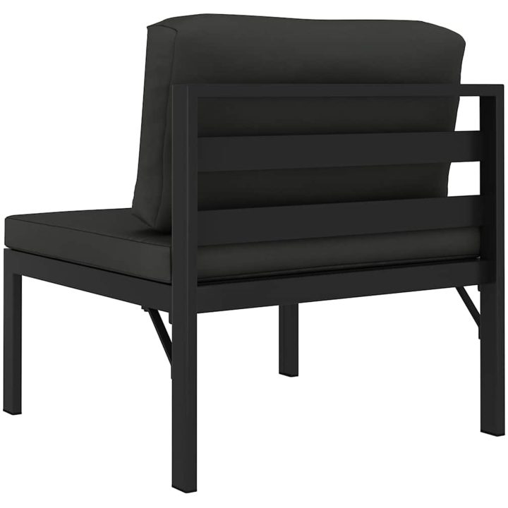 Mittensits till modulsoffa med dynor aluminium antracit vidaXL – bild 5