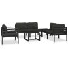 Mittensits till modulsoffa med dynor aluminium antracit vidaXL – miniatyr 7