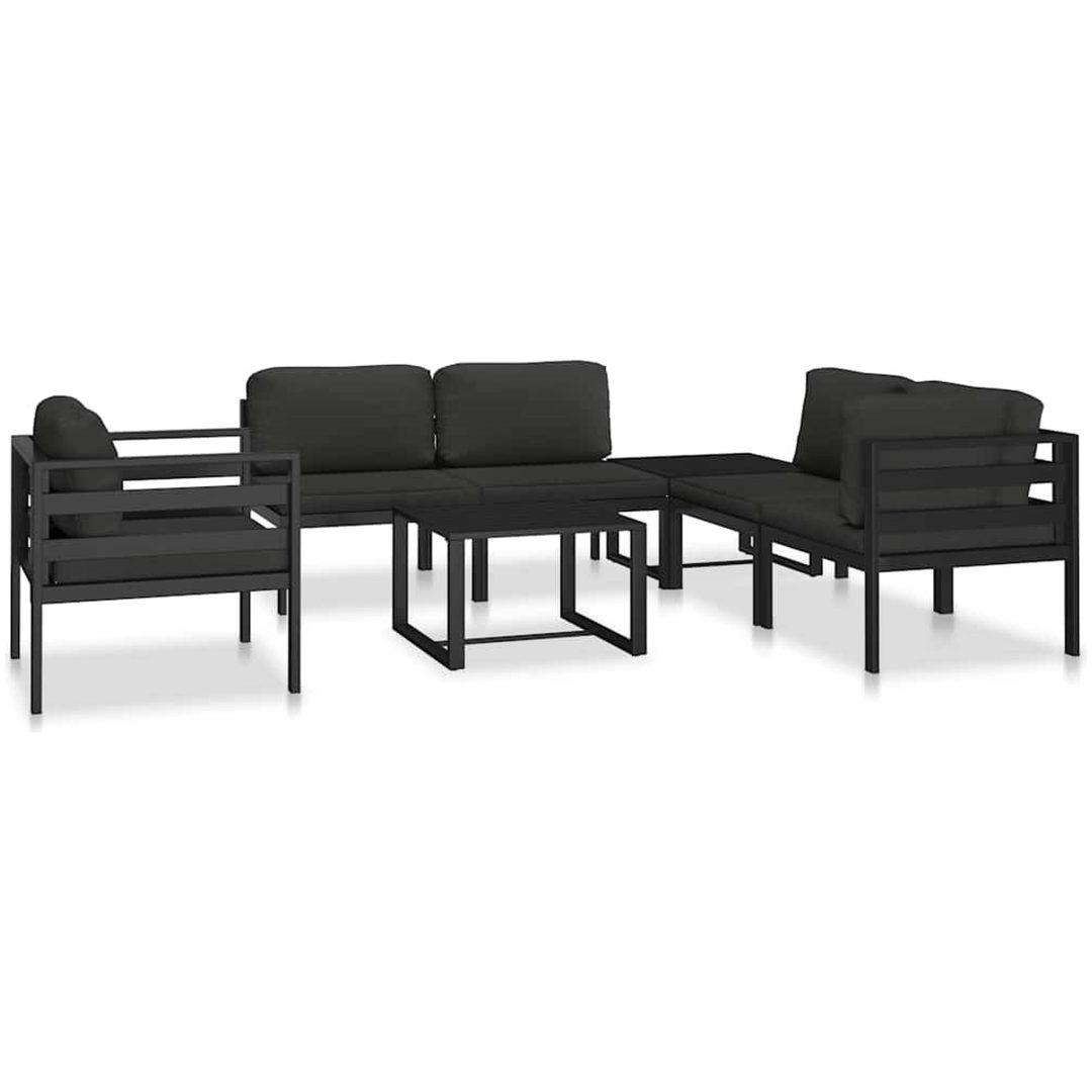 Mittensits till modulsoffa med dynor aluminium antracit vidaXL – bild 7