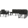 Mittensits till modulsoffa med dynor aluminium antracit vidaXL – miniatyr 9