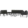 Mittensits till modulsoffa med dynor aluminium antracit vidaXL – miniatyr 10