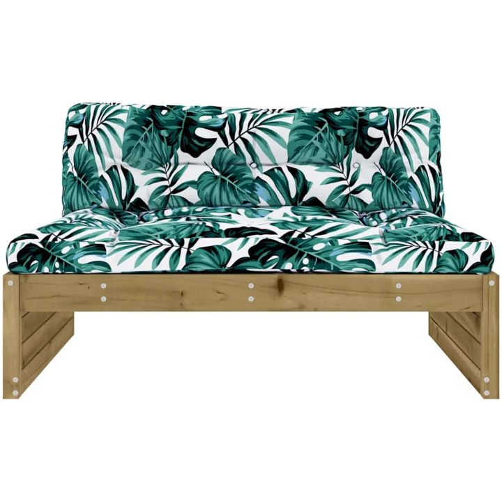 Mittensoffa 120x80 cm impregnerad furu vidaXL – bild 3