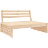 Mittensoffa 120x80 cm massiv furu vidaXL – miniatyr 2