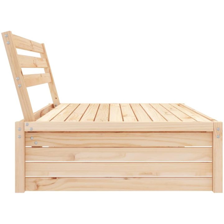 Mittensoffa 120x80 cm massiv furu vidaXL – bild 4