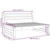 Mittensoffa 120x80 cm massiv furu vidaXL – miniatyr 7