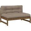 Mittensoffa honungsbrun 120x80 cm massiv furu vidaXL – miniatyr 2