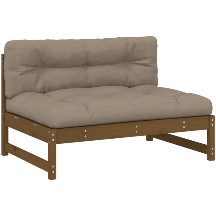 Mittensoffa honungsbrun 120x80 cm massiv furu vidaXL – bild 2