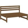 Mittensoffa honungsbrun 120x80 cm massiv furu vidaXL – miniatyr 3