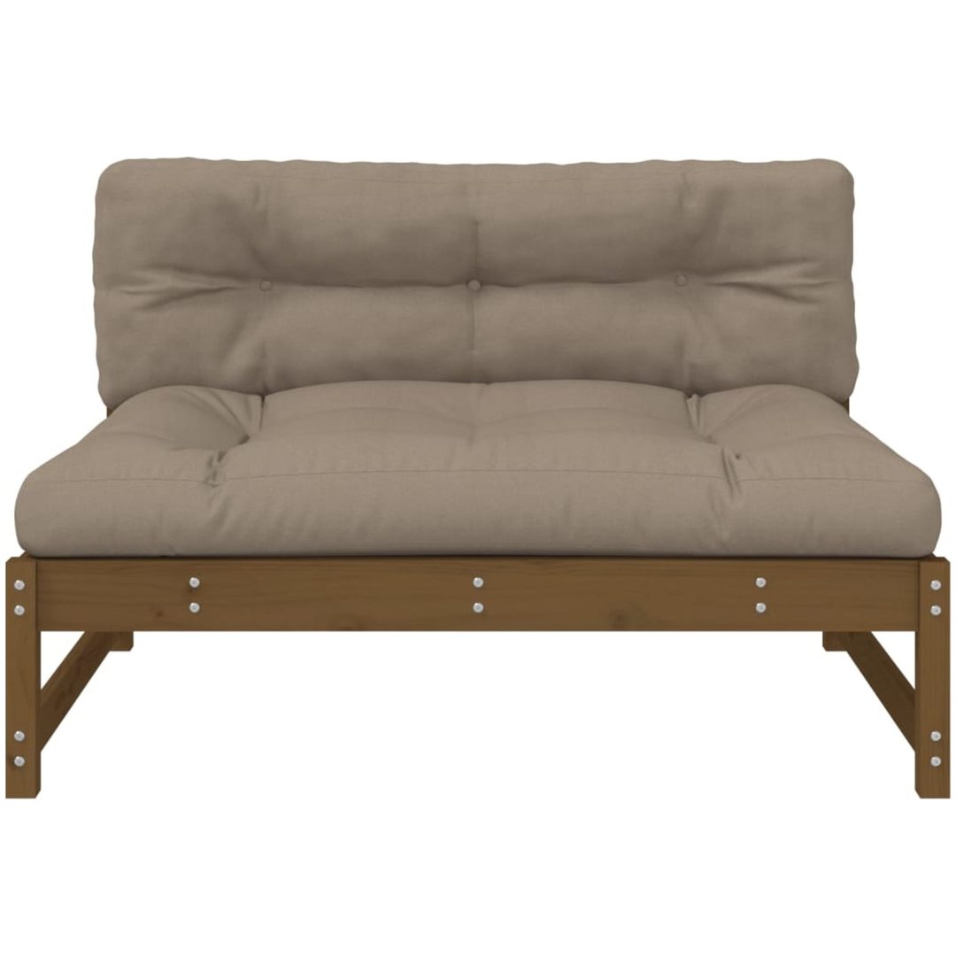 Mittensoffa honungsbrun 120x80 cm massiv furu vidaXL – bild 4