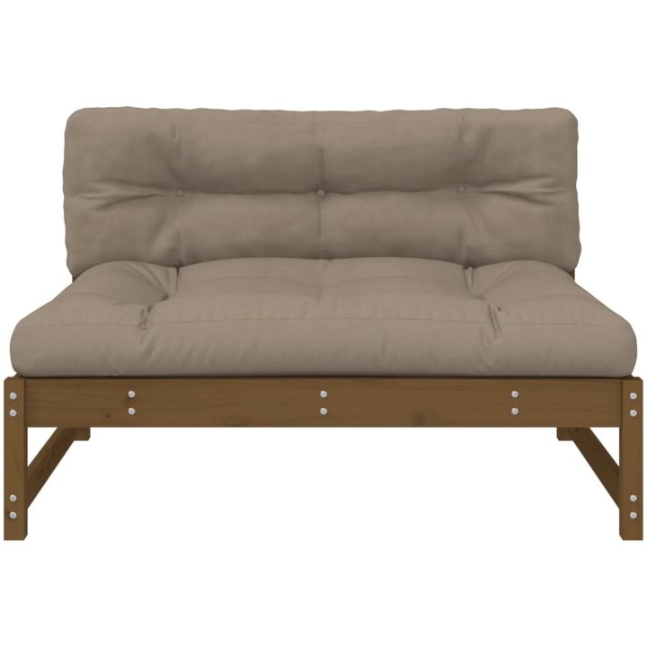 Mittensoffa honungsbrun 120x80 cm massiv furu vidaXL – bild 4