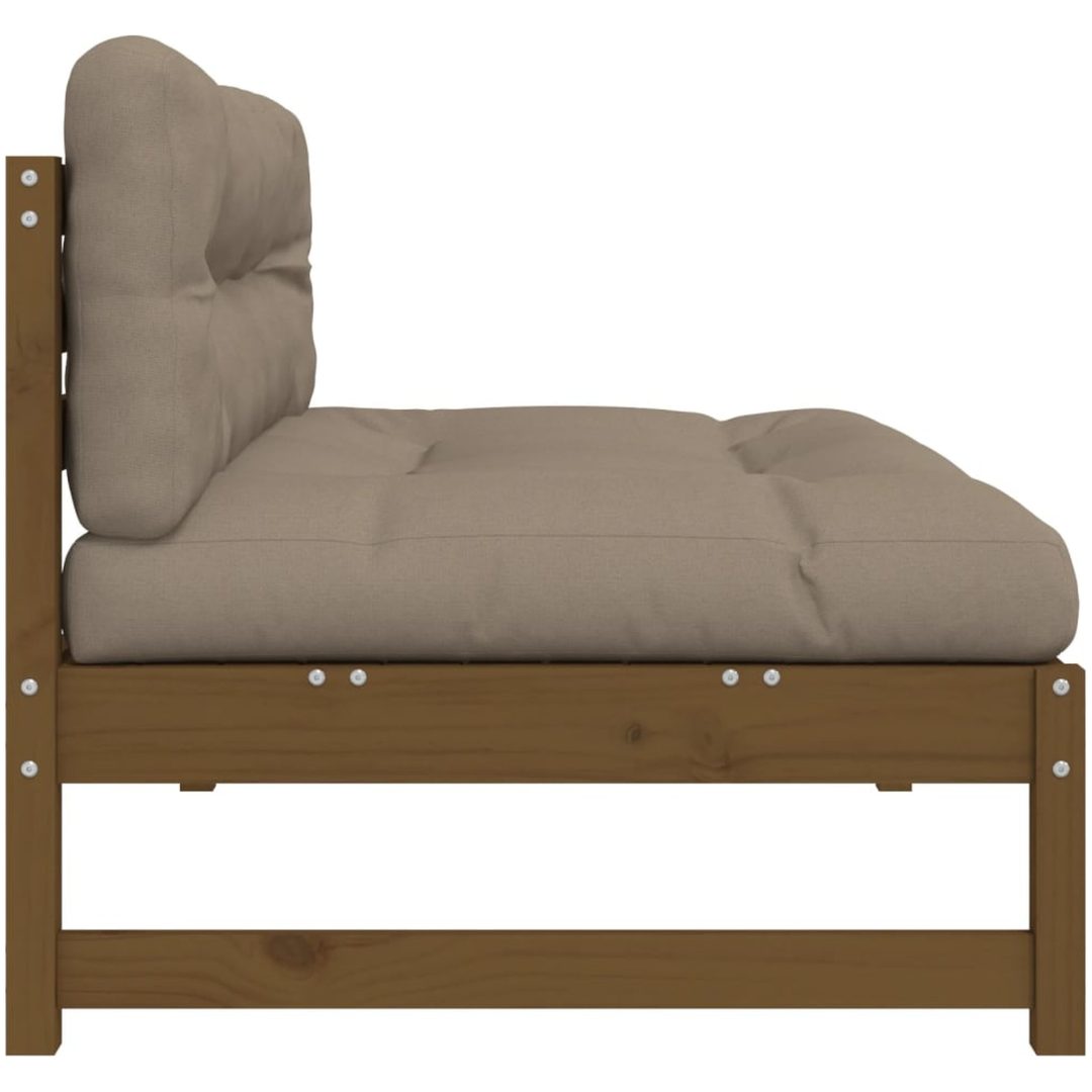 Mittensoffa honungsbrun 120x80 cm massiv furu vidaXL – bild 5