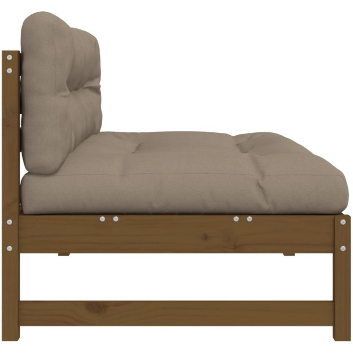 Mittensoffa honungsbrun 120x80 cm massiv furu vidaXL – bild 5