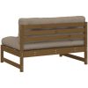 Mittensoffa honungsbrun 120x80 cm massiv furu vidaXL – miniatyr 6