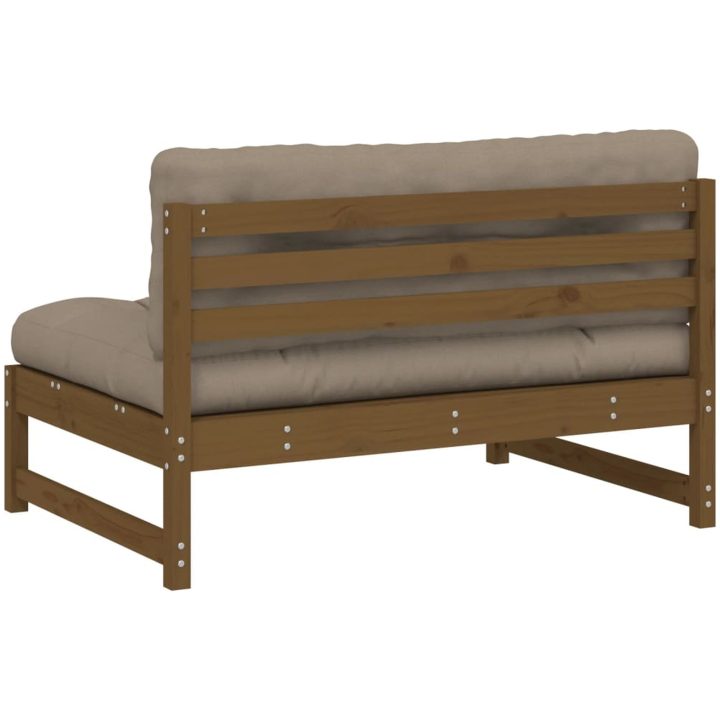 Mittensoffa honungsbrun 120x80 cm massiv furu vidaXL – bild 6