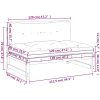 Mittensoffa honungsbrun 120x80 cm massiv furu vidaXL – miniatyr 9