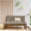 Mittensoffa honungsbrun 120x80 cm massiv furu vidaXL – miniatyr 1