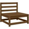 Mittensoffa honungsbrun massiv furu vidaXL – miniatyr 2