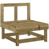 Mittensoffa impregnerad furu vidaXL – miniatyr 2