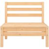 Mittensoffa massiv furu vidaXL – miniatyr 2