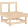 Mittensoffa massiv furu vidaXL – miniatyr 2