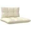 Mittensoffa med gräddvita dynor massiv furu vidaXL – miniatyr 5