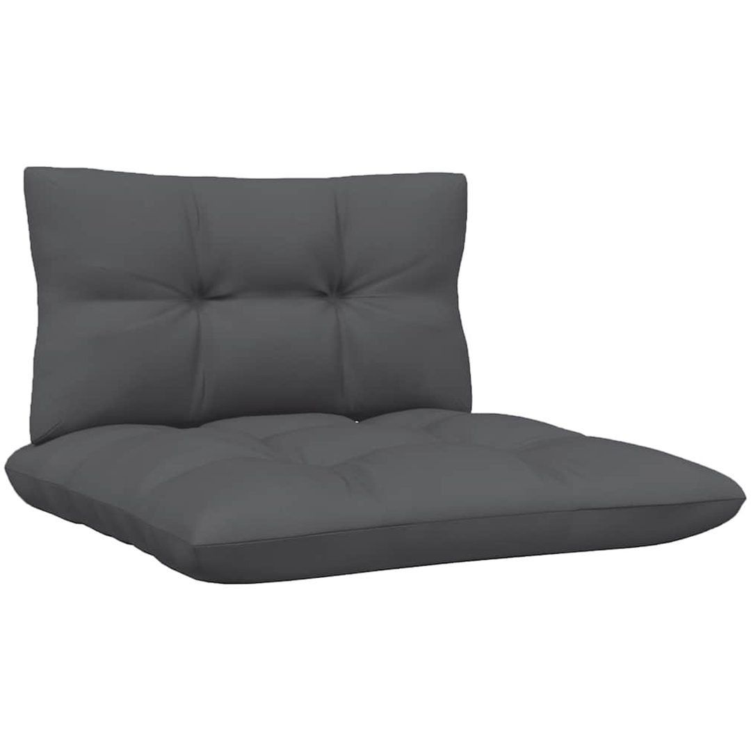 Mittensoffa med vita dynor massiv furu vidaXL – bild 5