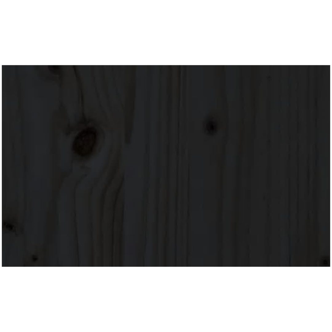 Mittensoffa svart 120x80 cm massiv furu vidaXL – bild 7