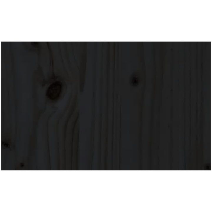 Mittensoffa svart 120x80 cm massiv furu vidaXL – bild 7