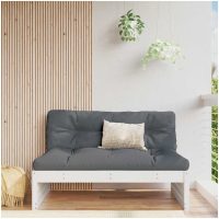 Mittensoffa vit 120x80 cm massiv furu vidaXL
