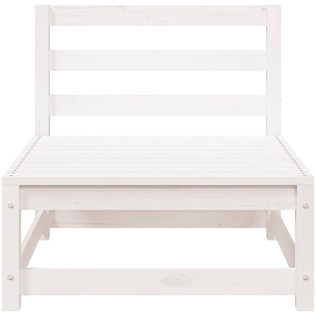 Mittensoffa vit massiv furu vidaXL – bild 4