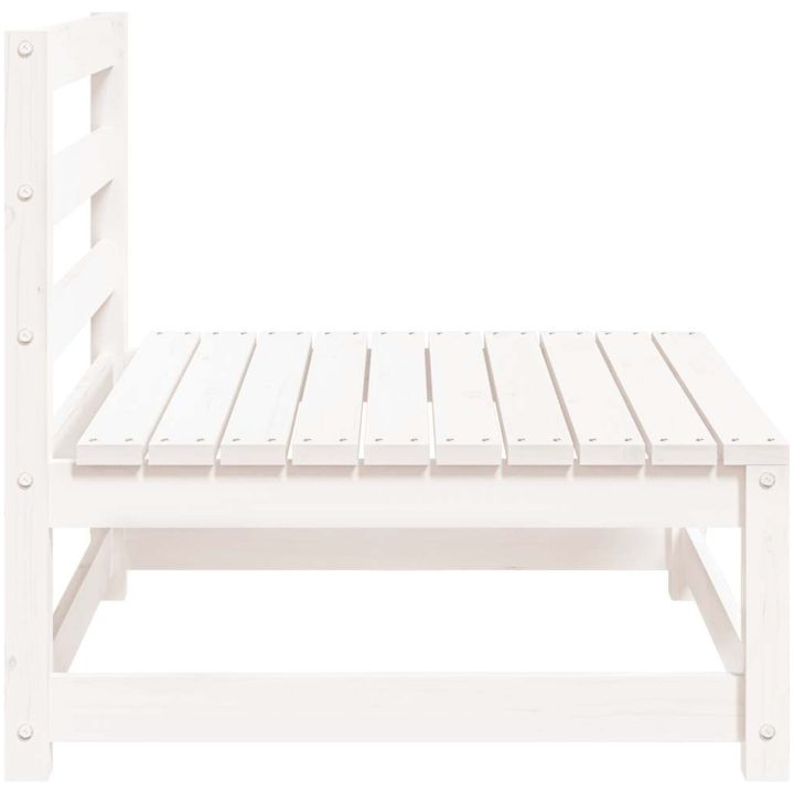 Mittensoffa vit massiv furu vidaXL – bild 5